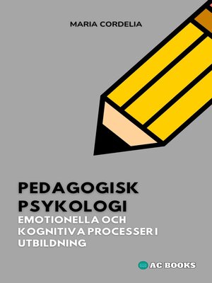 cover image of Pedagogisk Psykologi